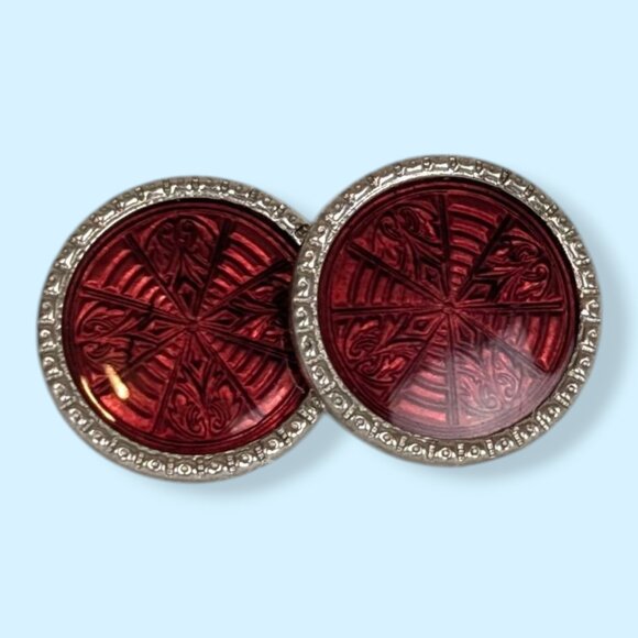 SINGLE Antique Parks Bros & Rogers Guilloché Cufflink - Picture 2 of 5